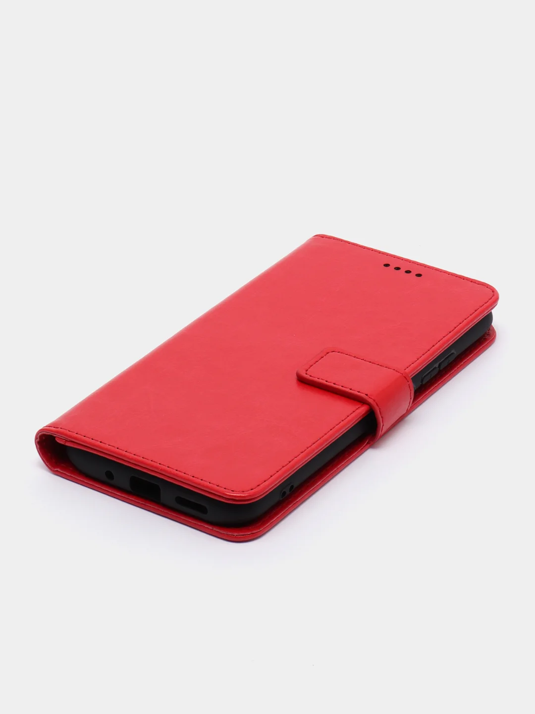 Красный чехол-книжка для Xiaomi Redmi 10A, Redmi 9C, кожаный PU