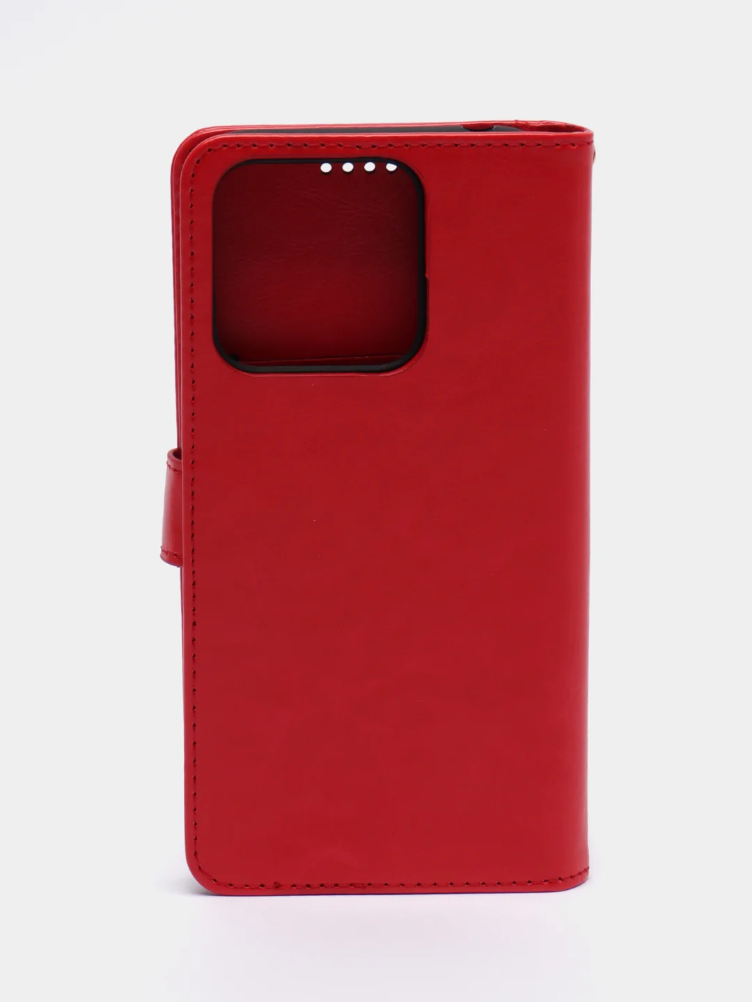 Красный чехол-книжка для Xiaomi Redmi 10A, Redmi 9C, кожаный PU