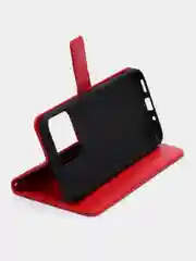 Красный чехол-книжка для Xiaomi Redmi 10A, Redmi 9C, кожаный PU