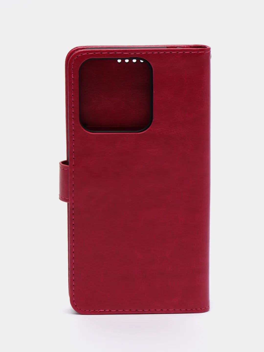 Тёмно-розовый чехол-книжка для Xiaomi Redmi 10A, Redmi 9C, кожаный PU