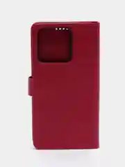 Тёмно-розовый чехол-книжка для Xiaomi Redmi 10A, Redmi 9C, кожаный PU