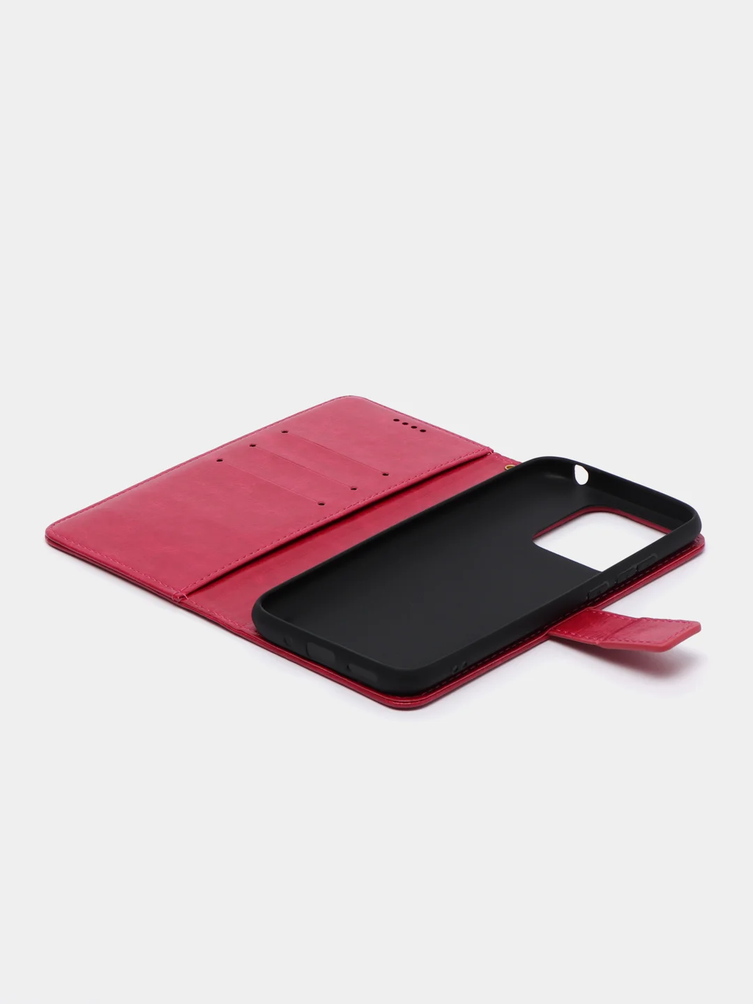 Тёмно-розовый чехол-книжка для Xiaomi Redmi 10A, Redmi 9C, кожаный PU