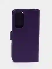 Фиолетовый чехол-книжка для Xiaomi 12 / Xiaomi 12X, кожаный PU