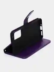 Фиолетовый чехол-книжка для Xiaomi 12 / Xiaomi 12X, кожаный PU