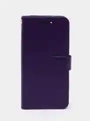 Фиолетовый чехол-книжка для Xiaomi 12 / Xiaomi 12X, кожаный PU