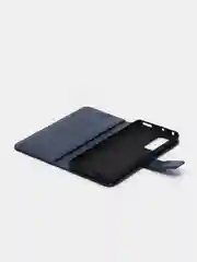 Темно-синий чехол-книжка для Xiaomi 12 / Xiaomi 12X, кожаный PU