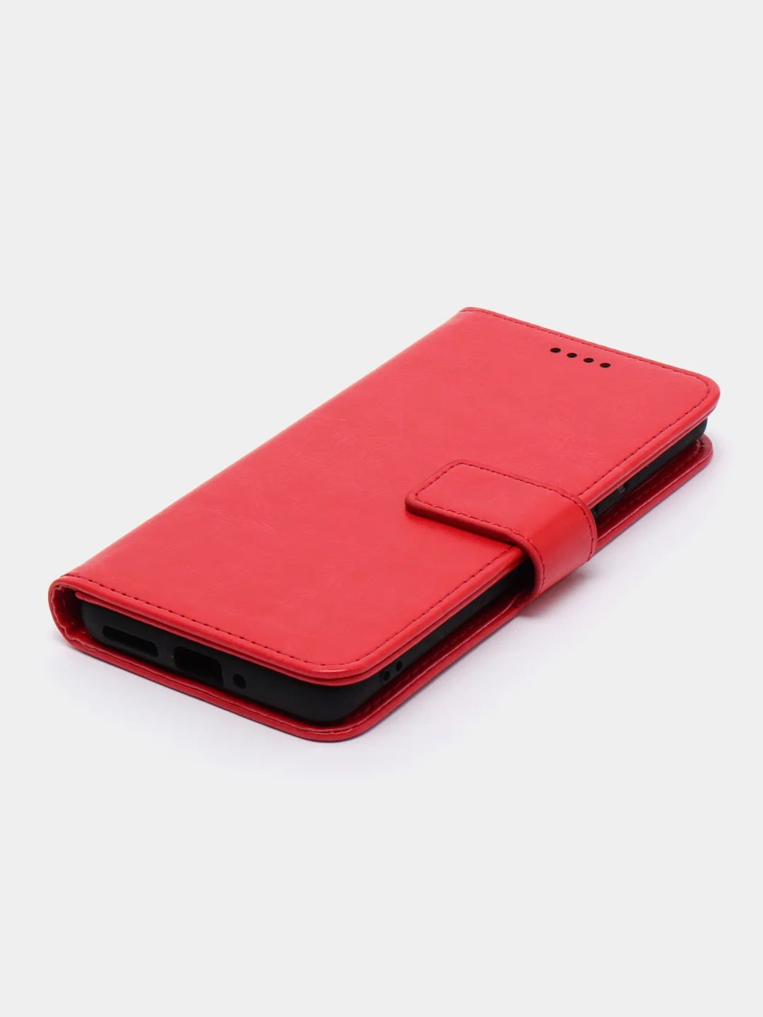 Красный чехол-книжка для Xiaomi 12 / Xiaomi 12X, кожаный PU