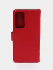 Красный чехол-книжка для Xiaomi 12 / Xiaomi 12X, кожаный PU