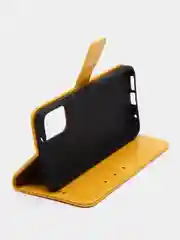 Голубой кожаный PU чехол-книжка Xiaomi Redmi Note 11 / Redmi Note 11S