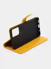 Голубой кожаный PU чехол книжка Xiaomi Redmi Note 10 Pro, Note 10 Pro Max
