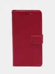 Тёмно-розовый чехол-книжка для Xiaomi Redmi Note 11 Pro+ 5G, кожаный PU