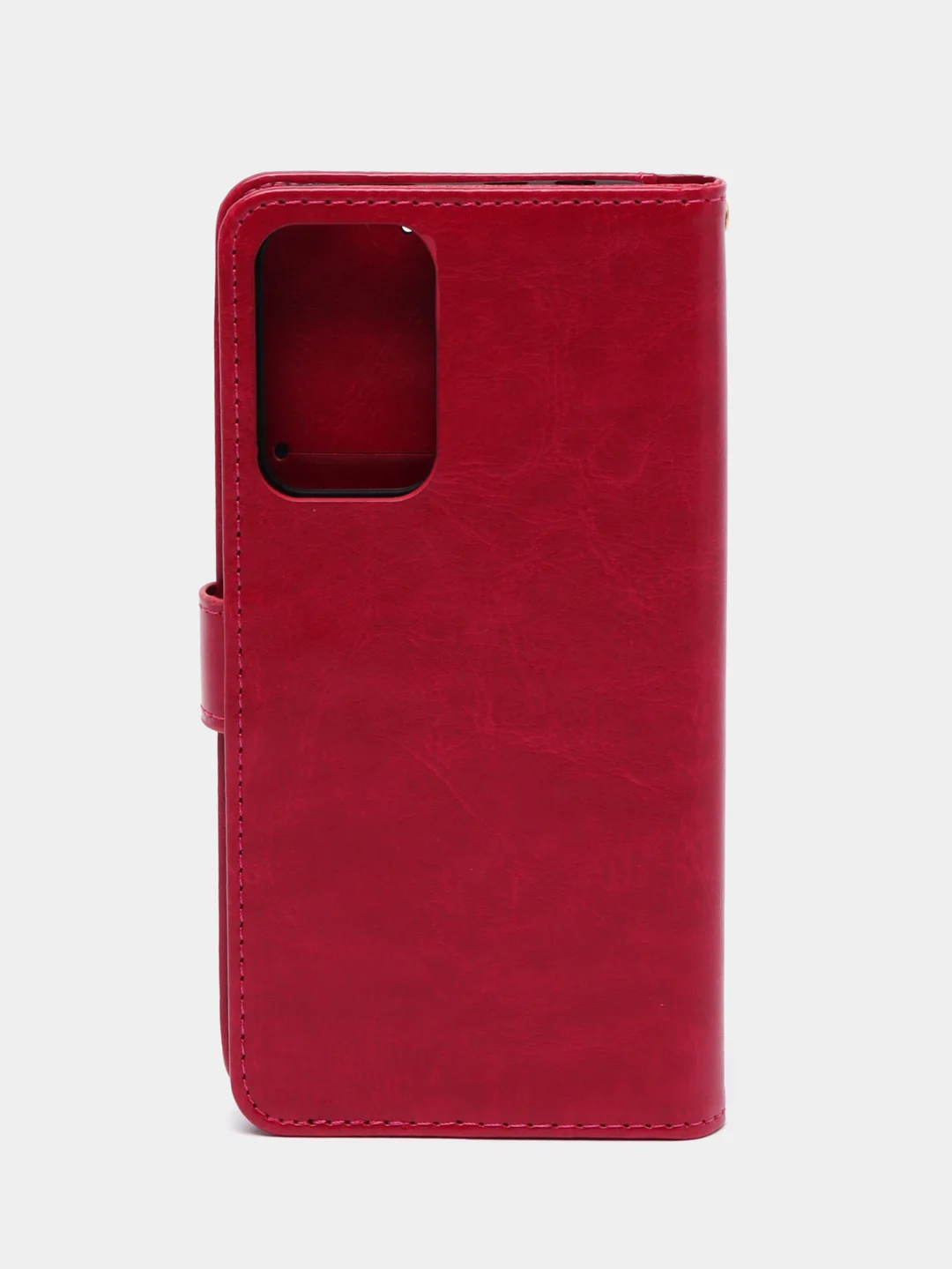Тёмно-розовый чехол-книжка для Xiaomi Redmi Note 11 Pro+ 5G, кожаный PU
