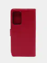 Тёмно-розовый чехол-книжка для Xiaomi Redmi Note 11 Pro+ 5G, кожаный PU