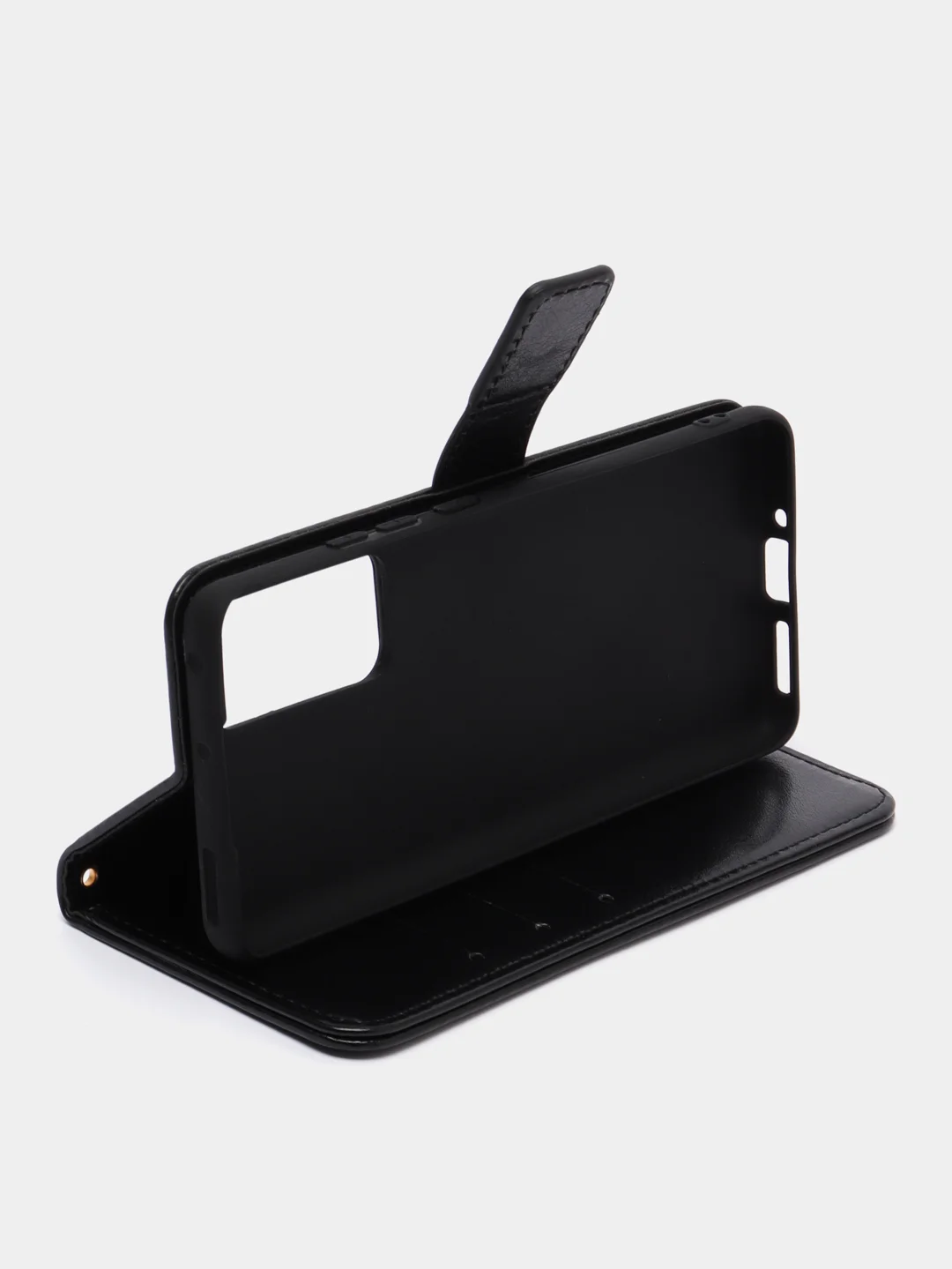 Черный чехол-книжка для Xiaomi 12 / Xiaomi 12X, кожаный PU