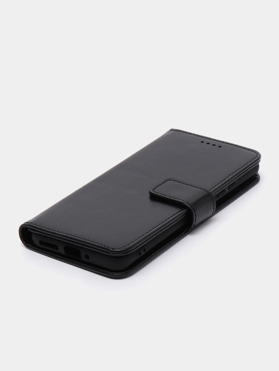 Черный чехол-книжка для Xiaomi 12 / Xiaomi 12X, кожаный PU