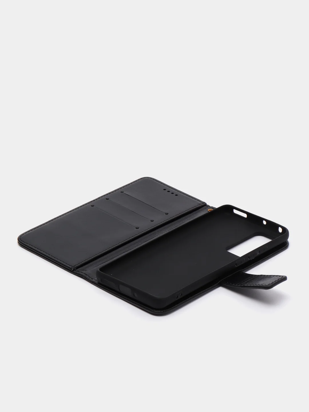 Черный чехол-книжка для Xiaomi 12 / Xiaomi 12X, кожаный PU