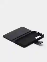 Черный чехол-книжка для Xiaomi 12 / Xiaomi 12X, кожаный PU
