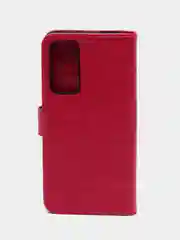 Тёмно-розовый чехол-книжка для Xiaomi 12 / Xiaomi 12X, кожаный PU