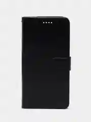 Черный чехол-книжка для Xiaomi Redmi 10A, Redmi 9C, кожаный PU