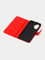 Красный чехол книжка для Realme 10 Pro, Realme 10 Pro+, кожаный PU