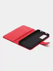 Красный чехол-книжка для Xiaomi Redmi Note 11 Pro+ 5G, кожаный PU