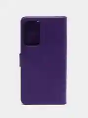 Фиолетовый чехол-книжка для Xiaomi Redmi Note 11 Pro+ 5G, кожаный PU