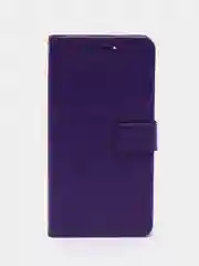 Фиолетовый чехол-книжка для Xiaomi Redmi Note 11 Pro+ 5G, кожаный PU