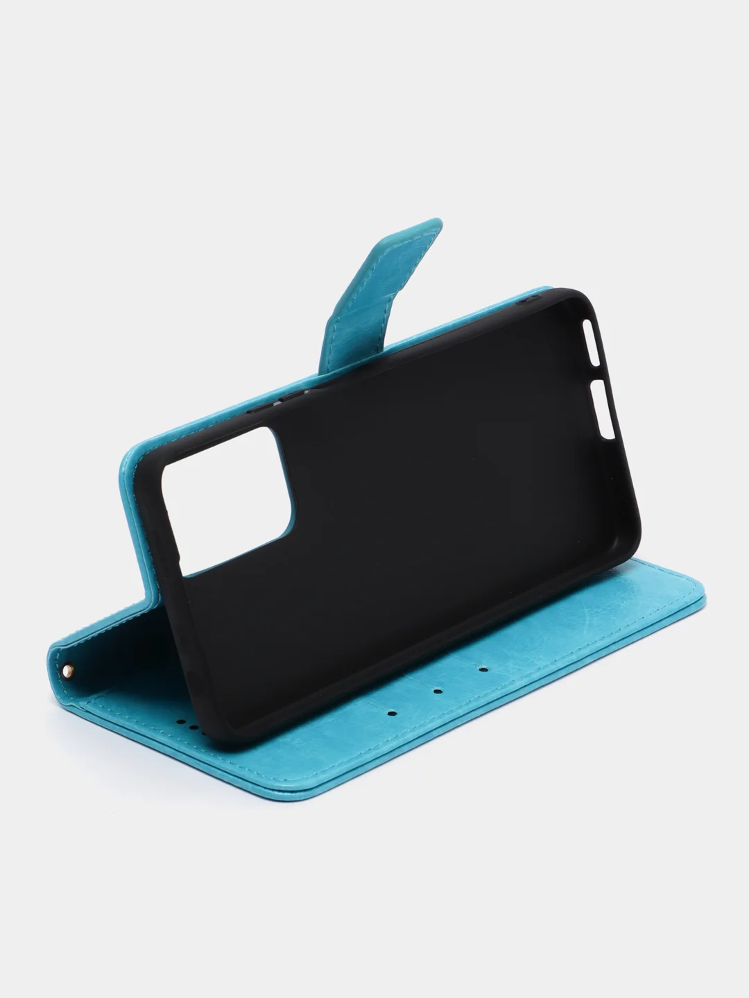Голубой чехол-книжка для Xiaomi Redmi Note 11 Pro+ 5G, кожаный PU