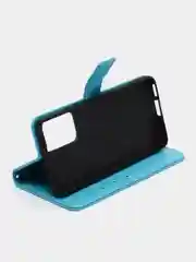 Голубой чехол-книжка для Xiaomi Redmi Note 11 Pro+ 5G, кожаный PU