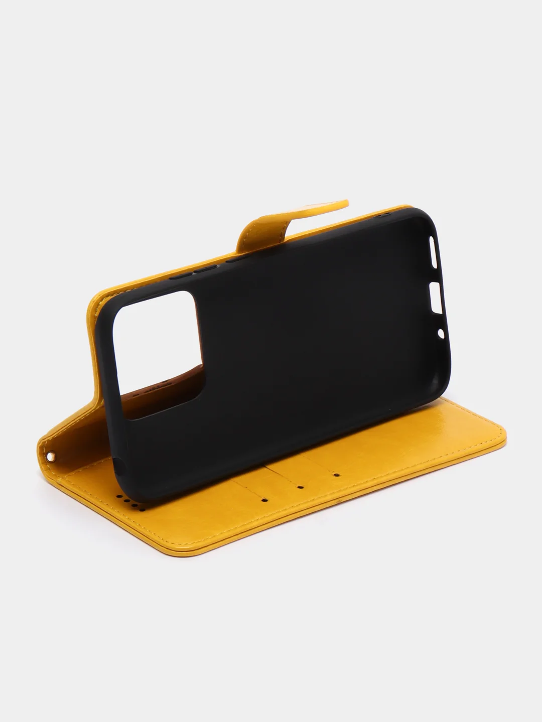 Желтый чехол-книжка для Xiaomi Redmi 10A, Redmi 9C, кожаный PU