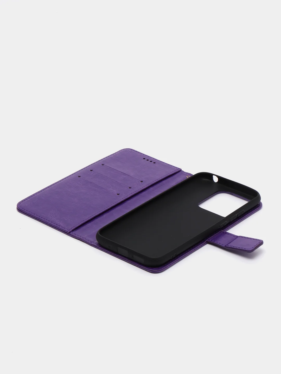 Фиолетовый чехол-книжка для Xiaomi Redmi 10A, Redmi 9C, кожаный PU