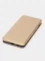 Золотой чехол книжка Samsung Galaxy A8 2018 / Самсунг Галакси А8 2018