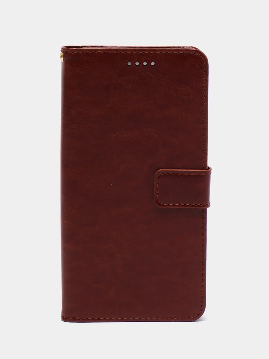 Коричневый чехол-книжка для Xiaomi Redmi 10A, Redmi 9C, кожаный PU