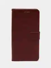 Коричневый чехол-книжка для Xiaomi Redmi 10A, Redmi 9C, кожаный PU