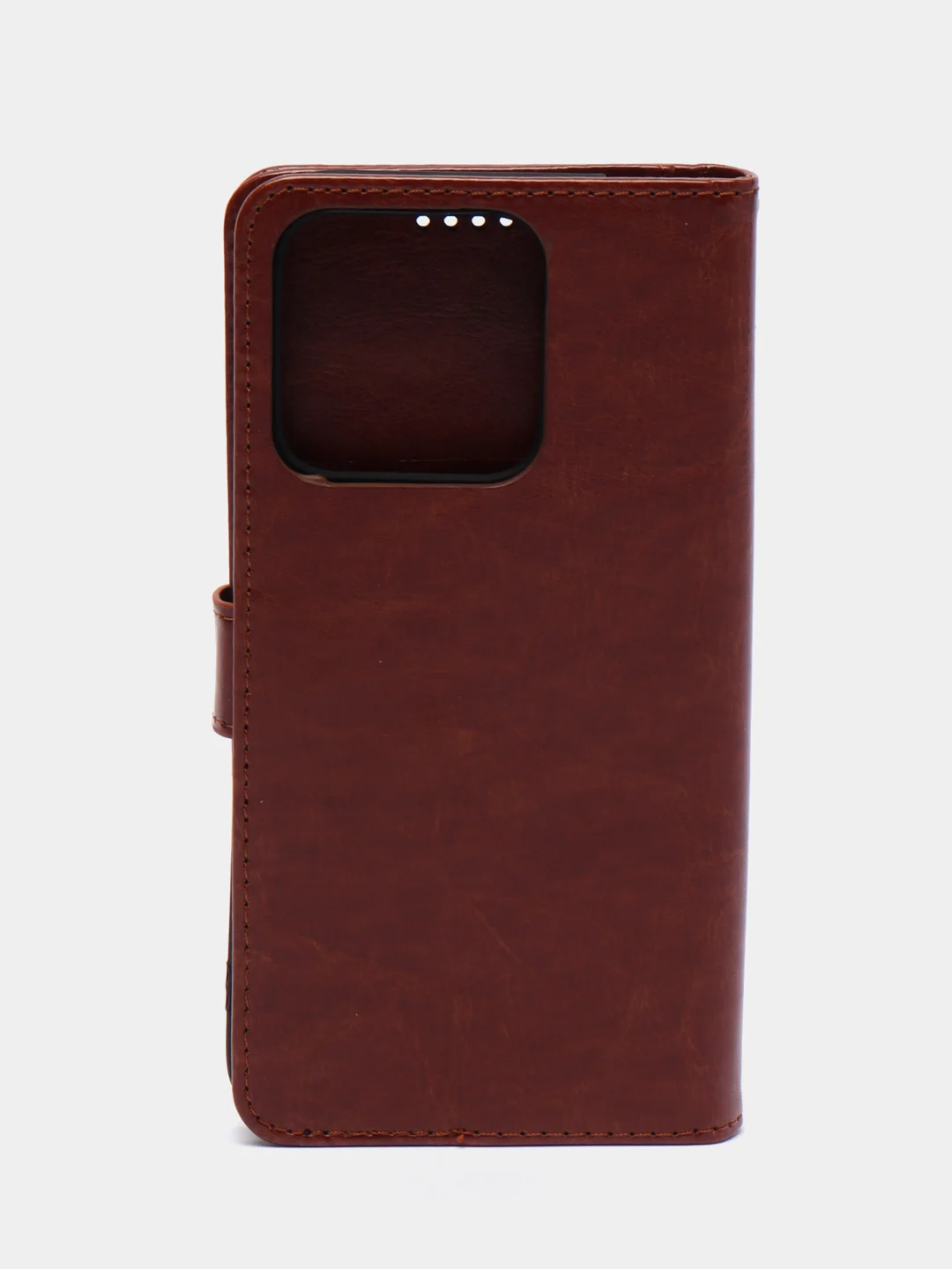 Коричневый чехол-книжка для Xiaomi Redmi 10A, Redmi 9C, кожаный PU
