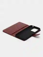 Коричневый чехол-книжка для Xiaomi Redmi 10A, Redmi 9C, кожаный PU
