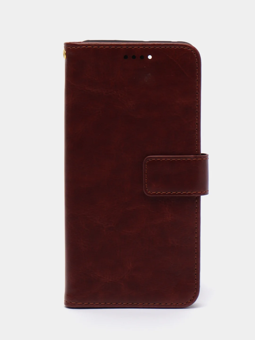 Коричневый чехол-книжка для Xiaomi 12 / Xiaomi 12X, кожаный PU