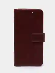 Коричневый чехол-книжка для Xiaomi 12 / Xiaomi 12X, кожаный PU