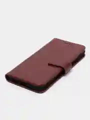 Коричневый чехол-книжка для Xiaomi 12 / Xiaomi 12X, кожаный PU