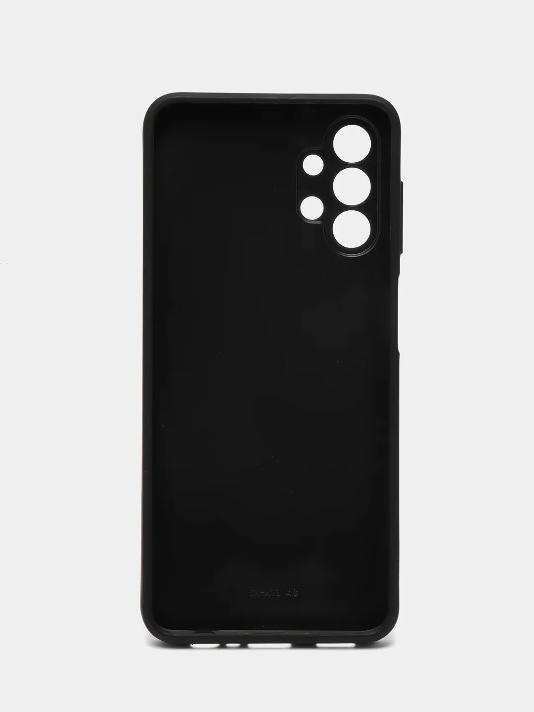 Черный чехол для Samsung Galaxy A13, Самсунг Галакси А13 4G, пластиковый, глянцевый, под стекло
