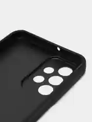 Угольный чехол Samsung Galaxy A23, Самсунг Галакси А23 твердый, пластиковый, глянцевый, под стекло