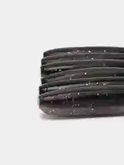 Черный силиконовые приманки 4", 102 мм, 6 штук