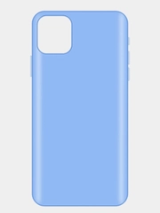 Чехол силиконовый для iPhone 11 Pro, накладка, бампер, прозрачный, голубой, LuxCase