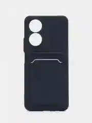 Морской силиконовый чехол для Honor X7 (Хонор Х7 Икс 7), с карманом для карт, прозрачный