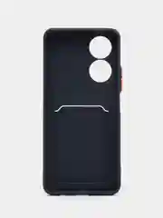 Морской силиконовый чехол для Honor X7 (Хонор Х7 Икс 7), с карманом для карт, прозрачный