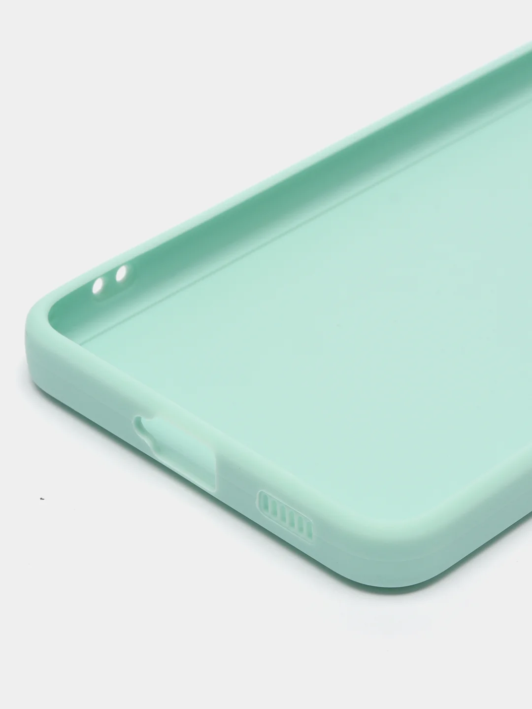 Мятный чехол Samsung Galaxy S21, Самсунг Галакси С21 прозрачный силиконовый