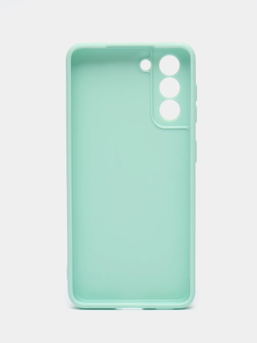 Мятный чехол Samsung Galaxy S21, Самсунг Галакси С21 прозрачный силиконовый
