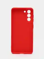Красный чехол Samsung Galaxy S21, Самсунг Галакси С21 прозрачный силиконовый