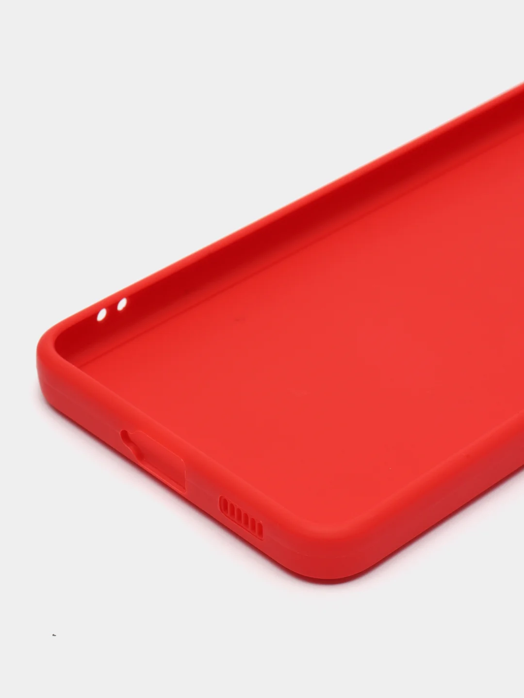 Красный чехол Samsung Galaxy S21, Самсунг Галакси С21 прозрачный силиконовый