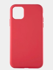 Чехол силиконовый для iPhone 11 Pro Max, liquid, накладка, бампер красный